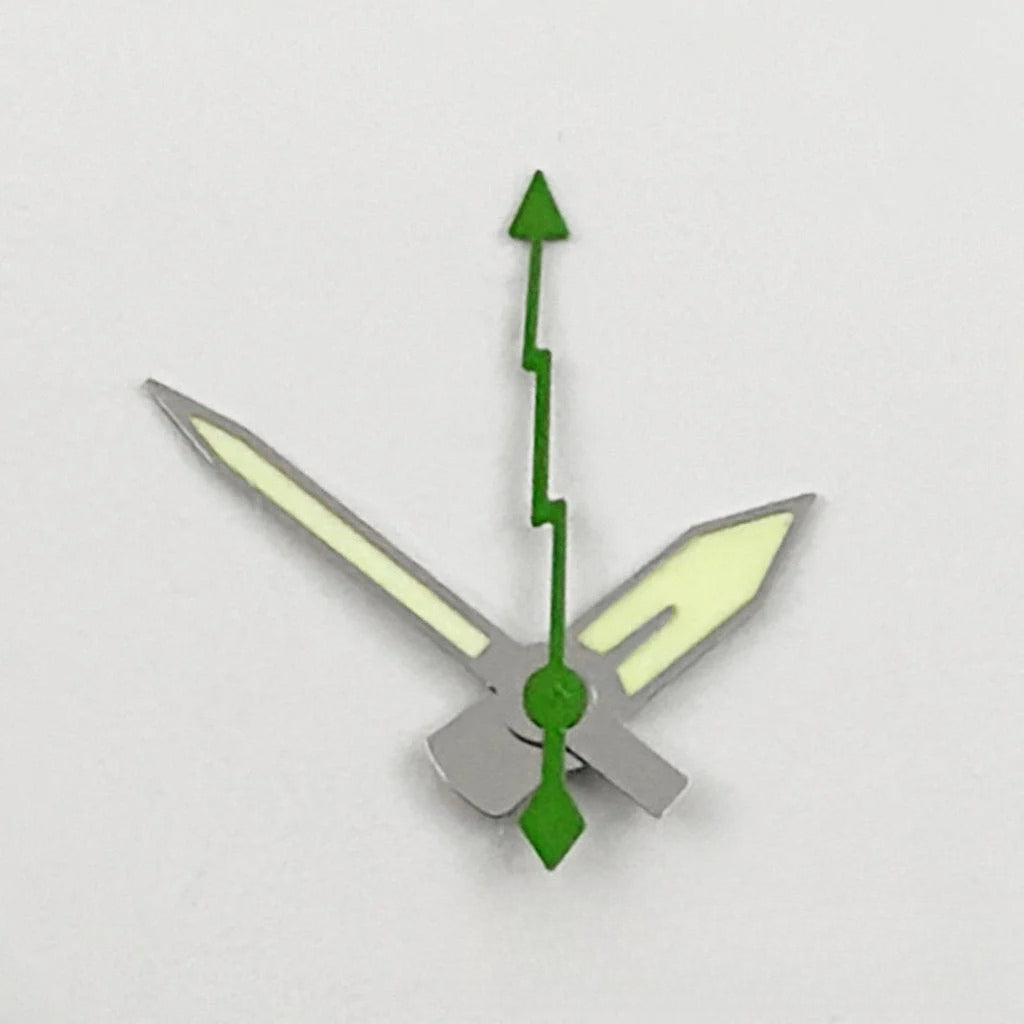 Lightning Second Watch Hands C3 Green Luminous for NH35 NH36 NH38 NH39 NH70