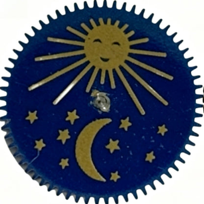 Moonphase Disk Wheel Overlay with Centre Nail Fit for Chinese Dandong 2813 8205 Movement