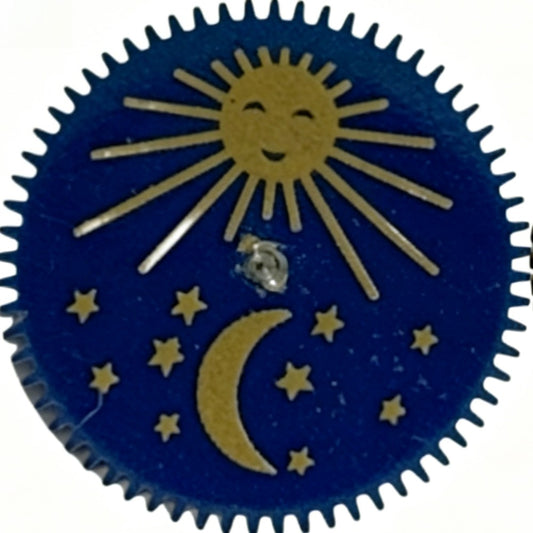 Moonphase Disk Wheel Overlay with Centre Nail Fit for Chinese Dandong 2813 8205 Movement