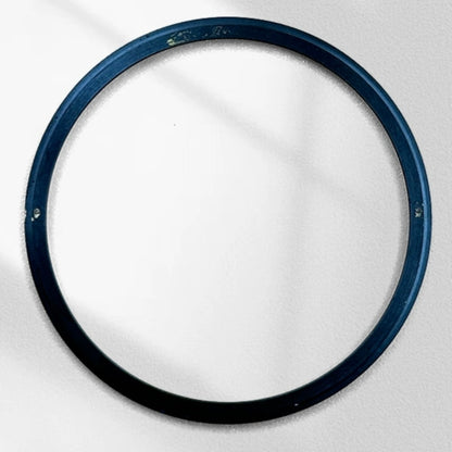 Golden stainless steel chapter ring, 34.9x31.0mm, precision part for watch repair accessories.