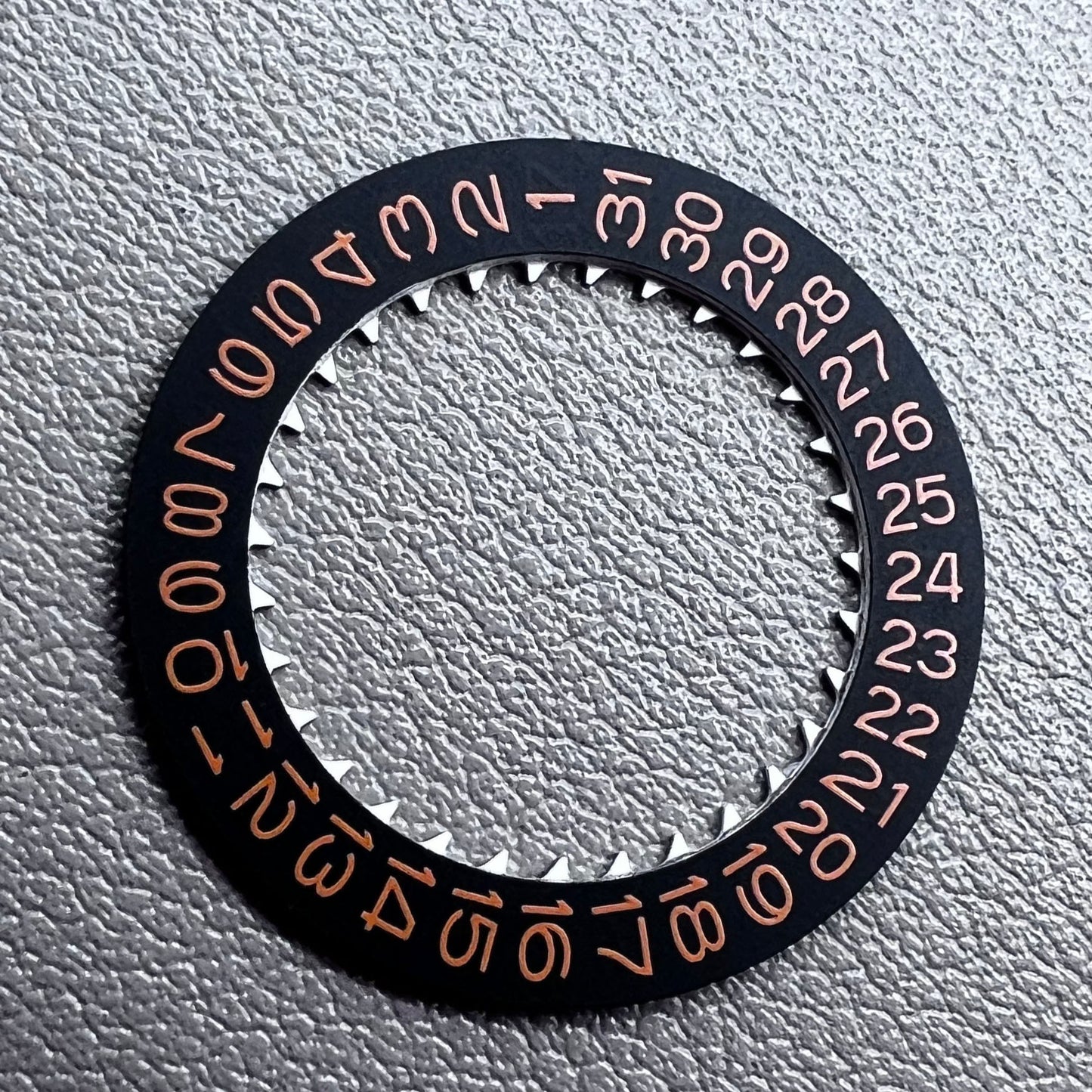 Orange Character Black Background Disk Date Wheel for NH35 NH36 Movement Date@3