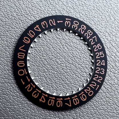 Orange Character Black Background Disk Date Wheel for NH35 NH36 Movement Date@3