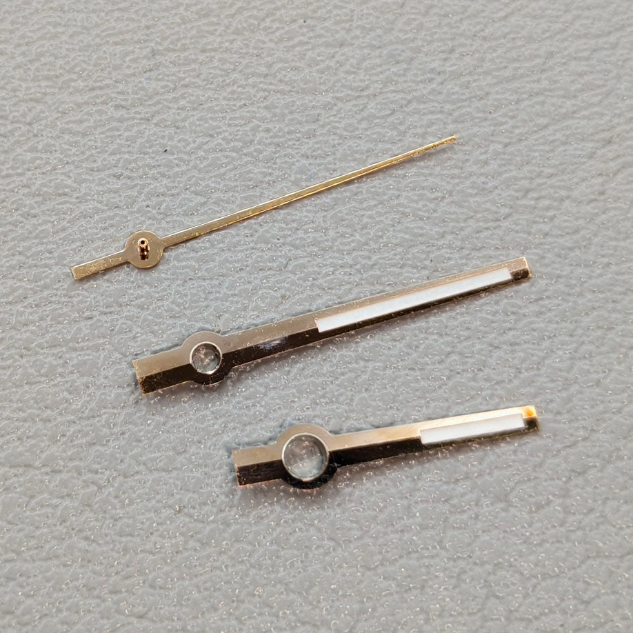 2 Sets Green Lume Modified Dayjust Rose Golden Trim Hands Set for Miyota 8285 Movement