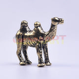 Solid Copper Camel Trinket Vintage Hand Carved Bronze Model Figurines