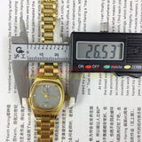 TAISHAN Manual Mechanical Lady Watch 19 Jews Imitation Diamond Nail Golden Case