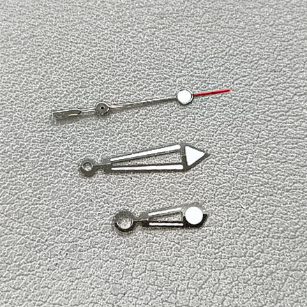 Silver Trim Green Luminous 3 Hands Hollow Watch Hands for NH35/NH36/4R/7S