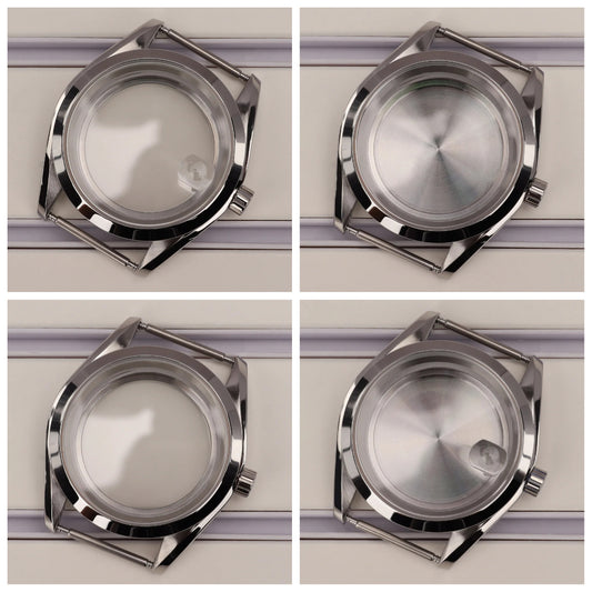 39mm Watch Cases Bevel Edge Polished Bezel For NH34 NH35 NH36 NH38 4R36