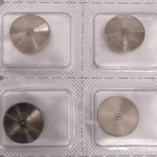Silbernes komplettes Federhaus mit Hauptfeder-Ersatzteilen, passend für Miyota 9100-Uhrwerk
