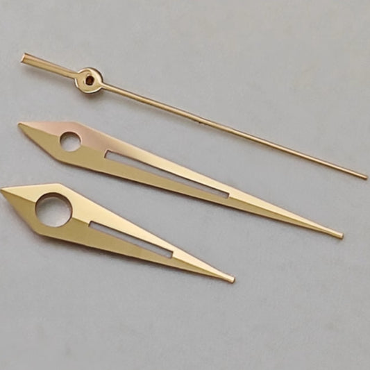 8mmx12mmx12.5mm Arrow Shape Rose Golden Lume Watch Hands Set for NH34 NH35 NH36