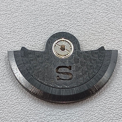 Replacement Modified S Carved Black Fish Scale Rotor Oscillating Weight for NH35 NH36