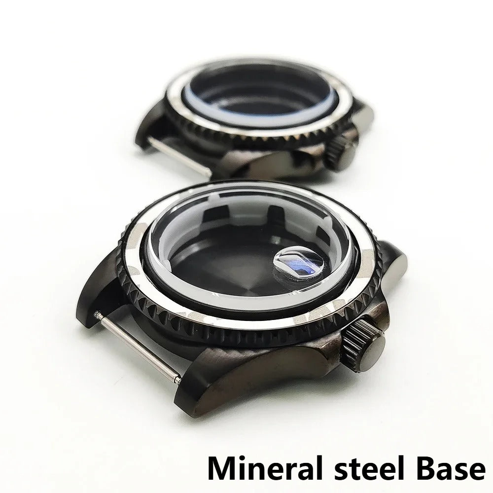 40mm Submariner GMT Sapphire Crystal Watch Case for for NH35/36 8215 8200 2813