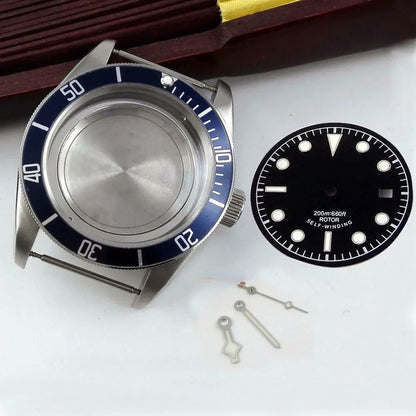 41mm Watch Case Set with Dial+Hands Fit ETA2836 Miyota 8215 Mingzhu3804 NH35/36