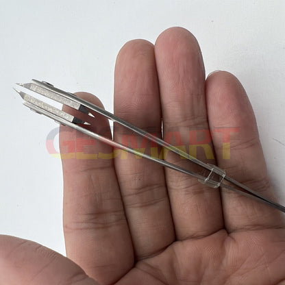 Precision spring bar tweezer for watch lug removal, compatible with Bergeon 7825, perfect for strap replacement.