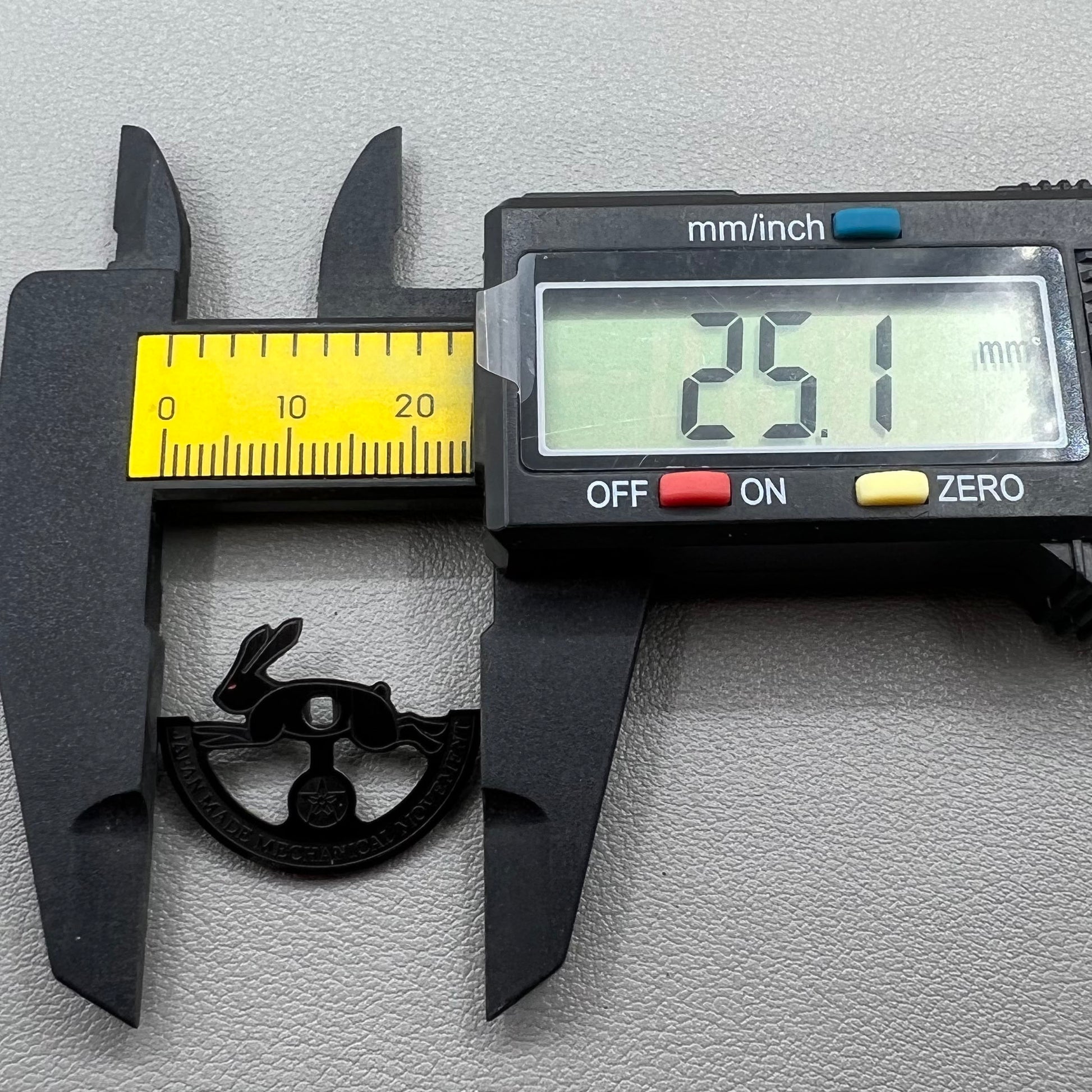 Black hollow rabbit rotor oscillating weight by Miyota for precise 8215 movement winding
