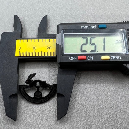 Black hollow rabbit rotor oscillating weight by Miyota for precise 8215 movement winding