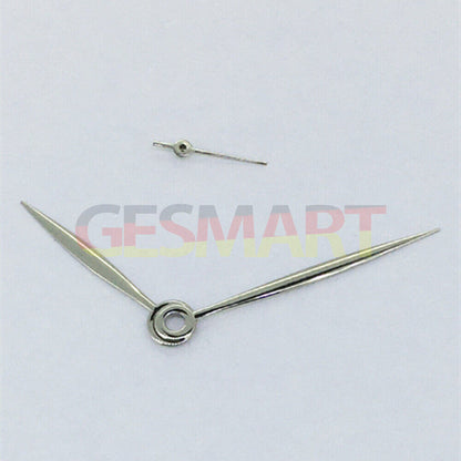 Long silver polished watch hands for ST3600/ST3620/ETA6497/6498 mechanical watch movements.