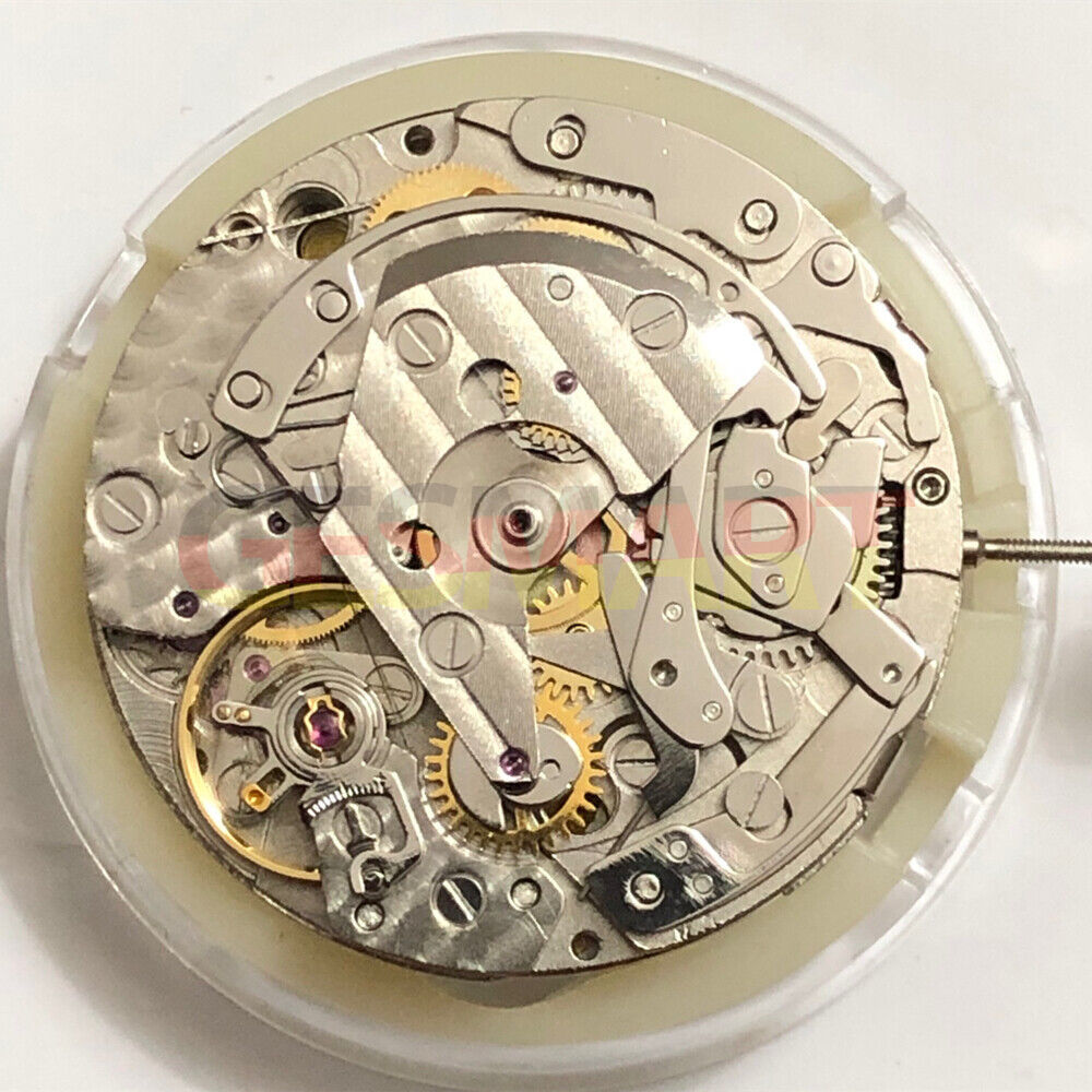 China Made 7750 7753 mechanical watch movement with small seconds at 6, three-hand design.