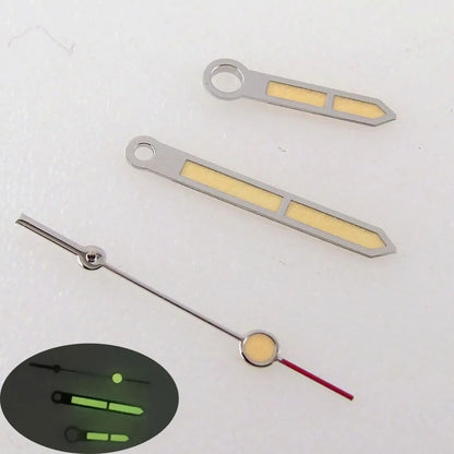 1. Luminous watch hands set compatible with NH35 NH36 MIYOTA 8215 automatic movements.