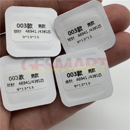 Arrow-shaped non-luminous watch hands set for Orient 46941 46943 movement, precise fit in stainless steel