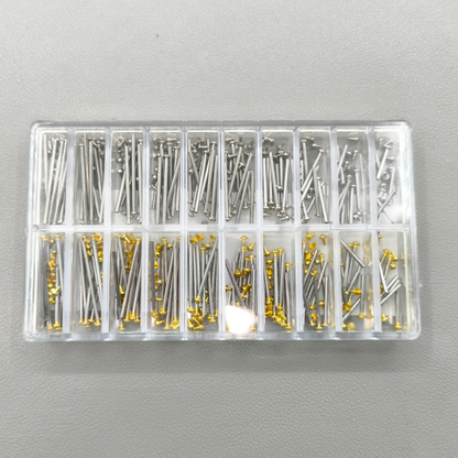 Assortment 200 PIECES Watch Strap Screws Link Pins Kit Watch Band Screw Set 10-28mm