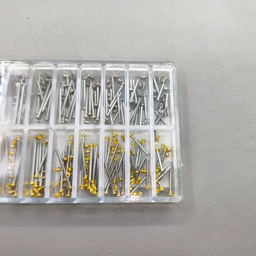 Assortment 200 PIECES Watch Strap Screws Link Pins Kit Watch Band Screw Set 10-28mm