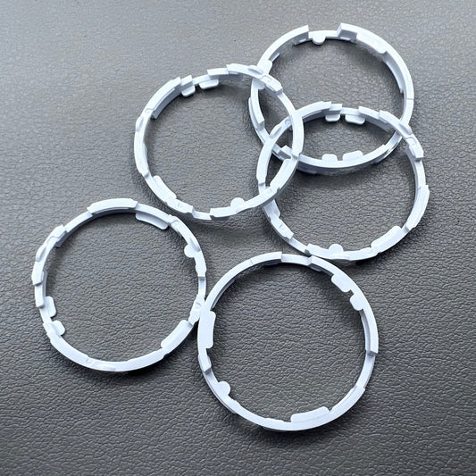 Set of 5 Miyota 8200 series watch movement cushion mount spacer rings for secure case fitting