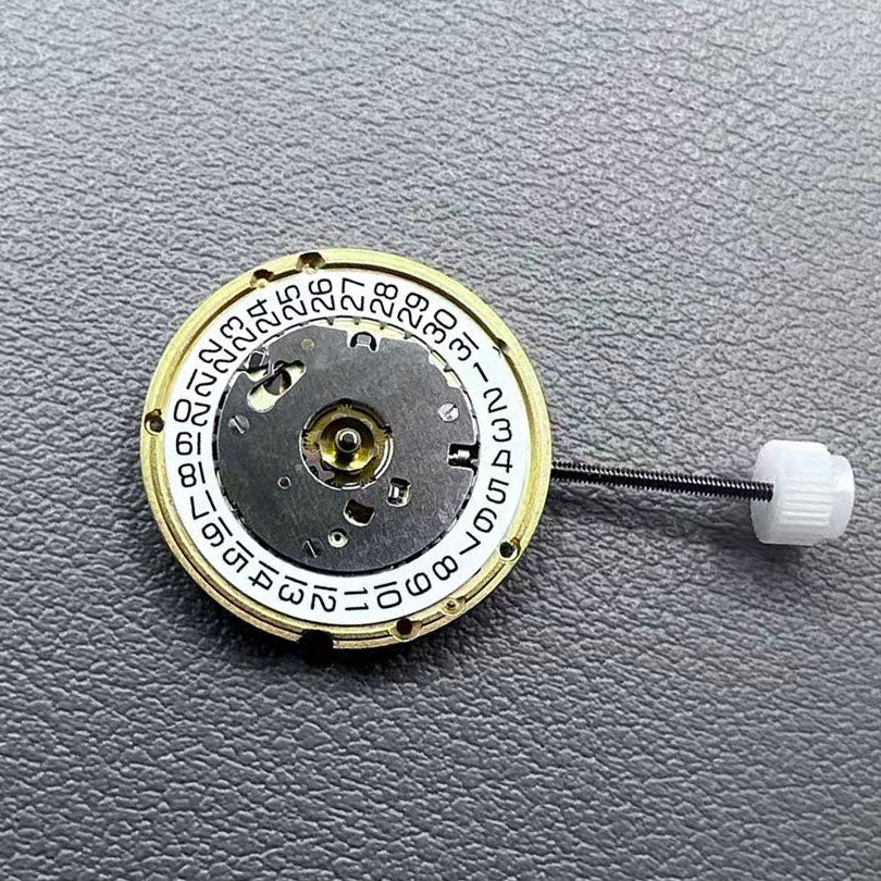 Swiss ETA E61.041 quartz watch movement by ETA with date indicator at 3 o'clock, precise timekeeping replacement.