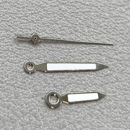2 Sets Green Lume Silver Trim Arrow Shape Watch Hands for Miyota 1M12 Movement