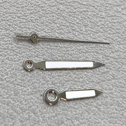 2 Sets Green Lume Silver Trim Arrow Shape Watch Hands for Miyota 1M12 Movement