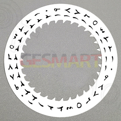 Black Arabic font date disk wheel with white background for NH36 movement, date at 3 o'clock slot.