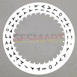 Black Arabic Font White Date Disk Wheel for NH36 Movement Date At 3 Watch Part