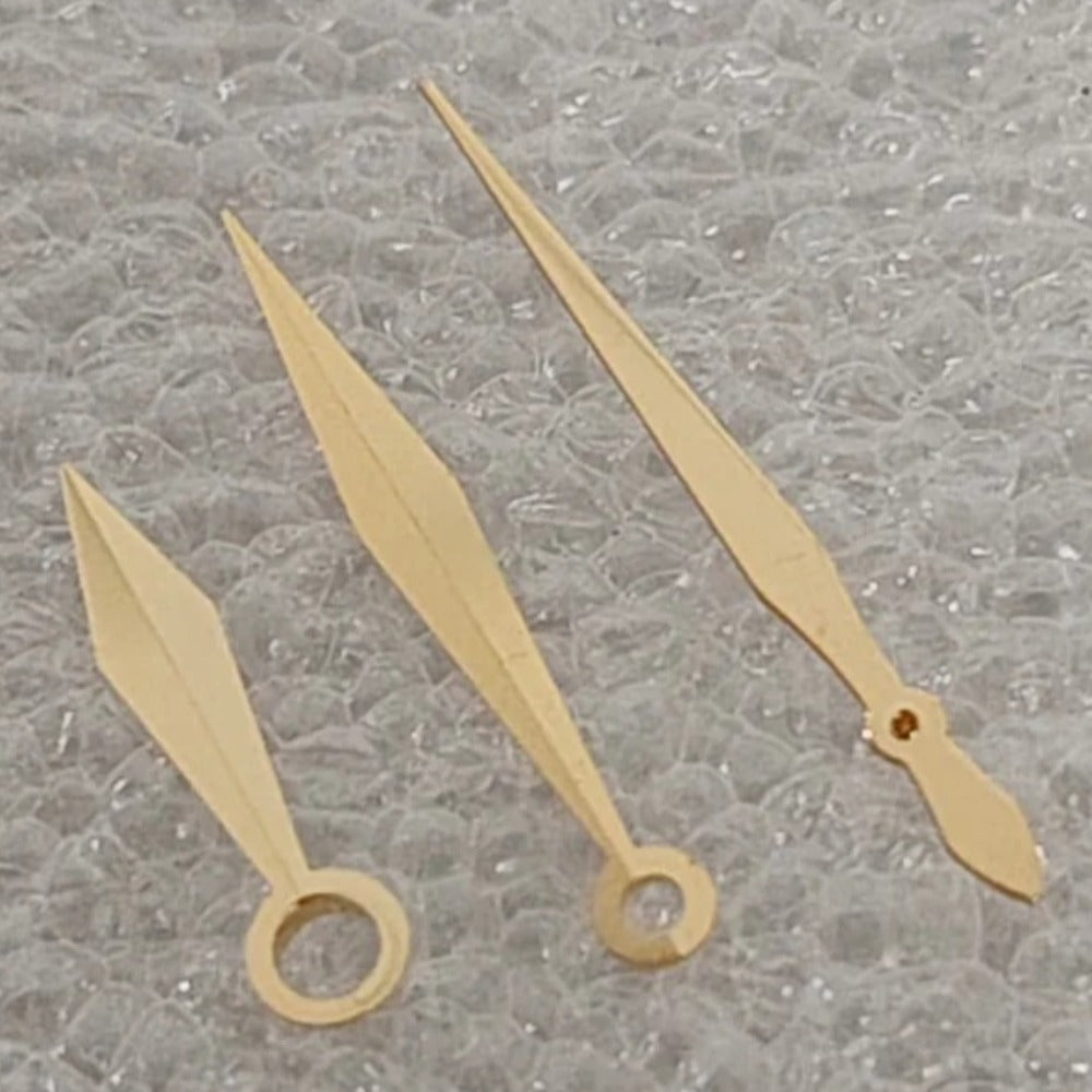 Golden 12.5mm Sword-shaped watch Hands no lume for NH35 NH36 Movement