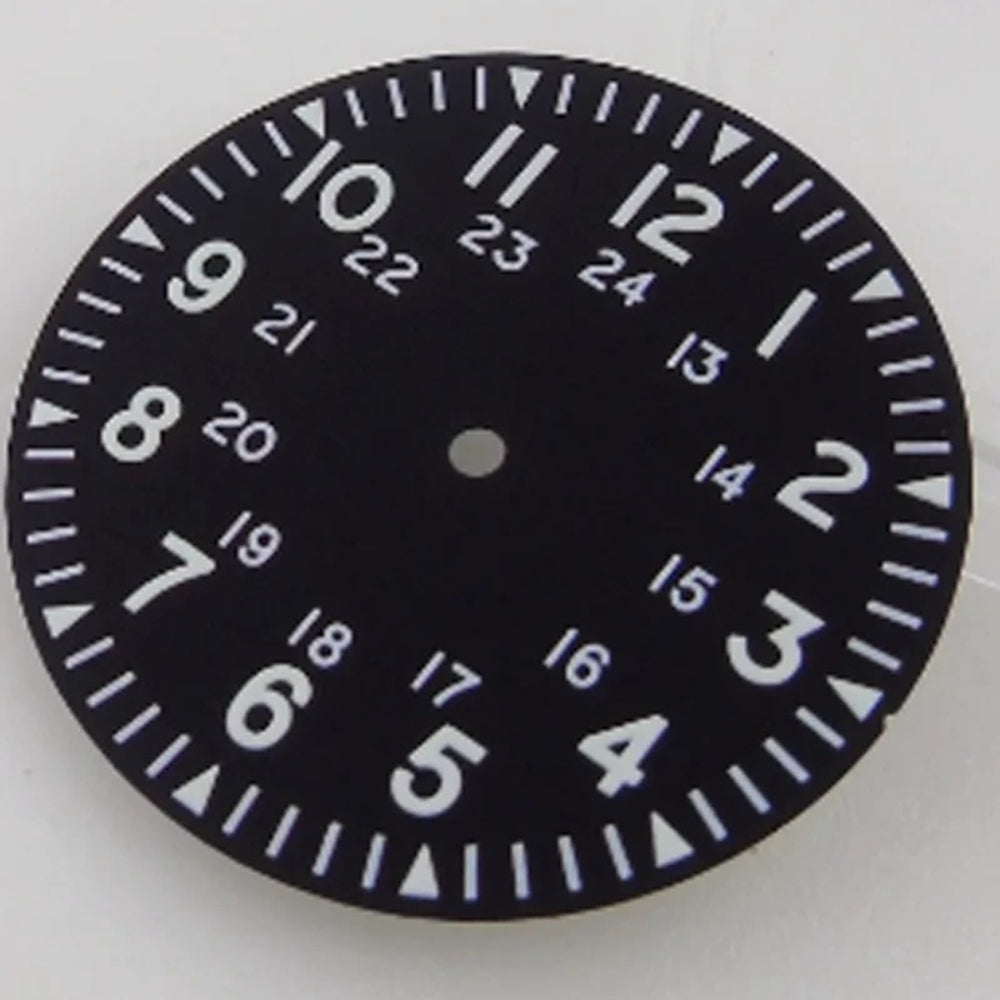 33.6mm Multicolor Watch Dial Fit For NH35AA NH36AA with Green Luminous Modified