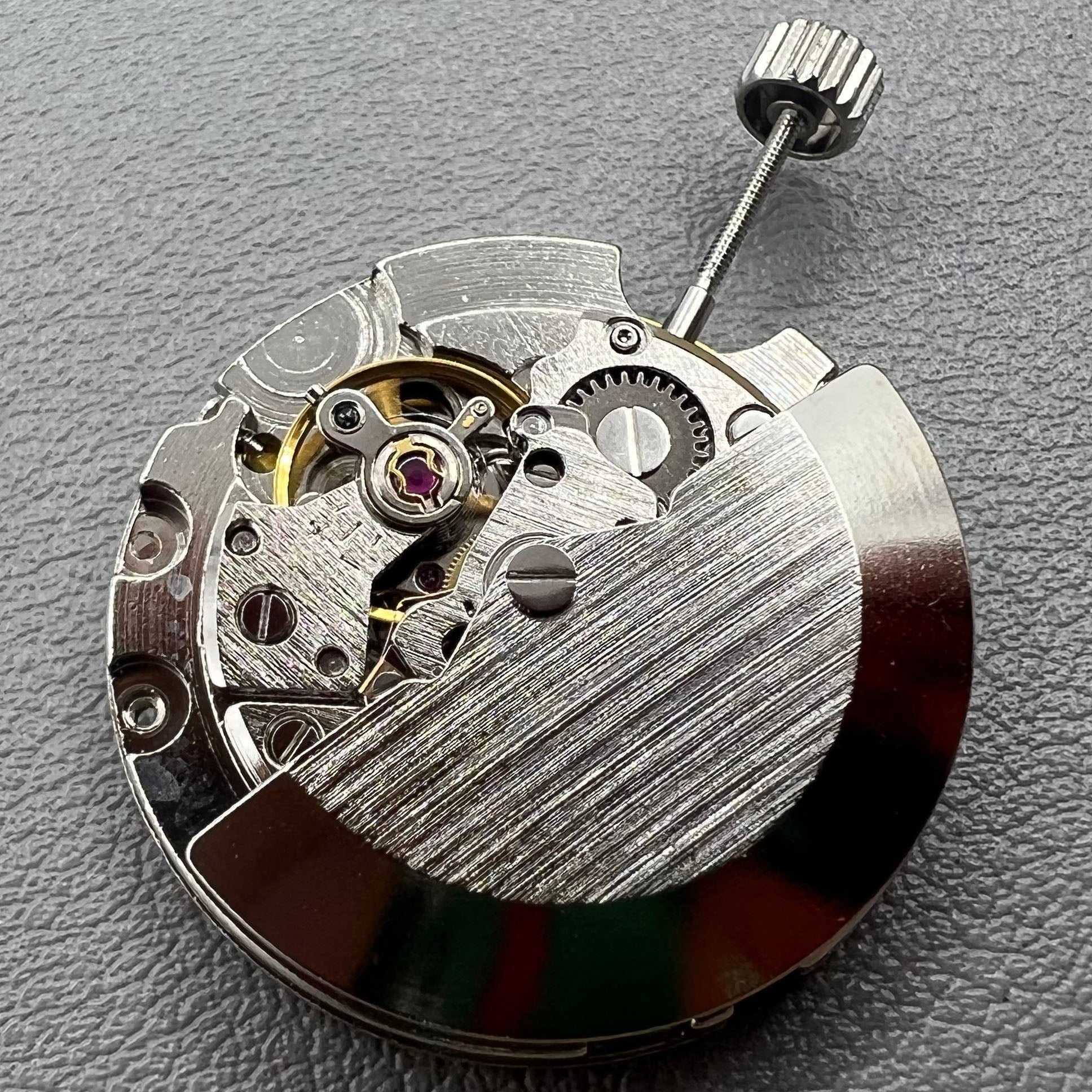 Seagull ST6 Herren Automatik Uhr mit mechanischem Werk, Datum bei 3 Uhr, drei Zeiger Kalender, elegante Herrenuhr