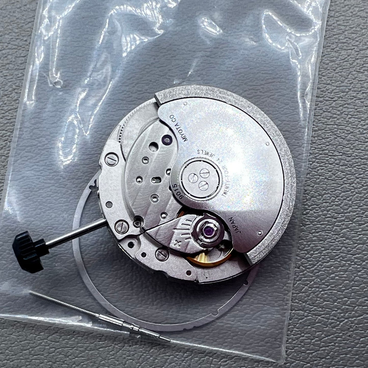 Japan Miyota 9015 Automatic Mechanical Movement Date@3 Silver Plated