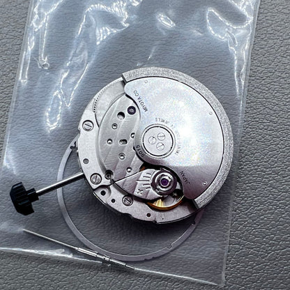 Japan Miyota 9015 Automatic Mechanical Movement Date@3 Silver Plated