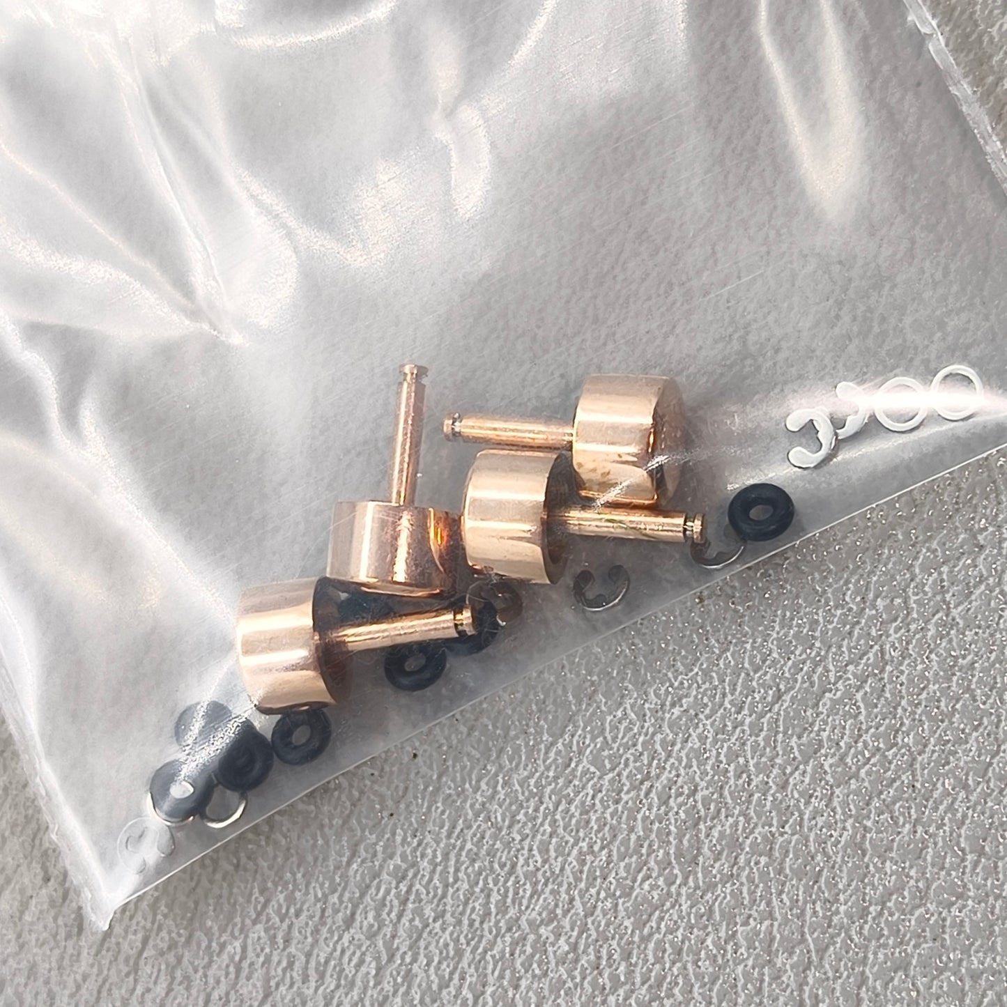 4 PIECES/Pack Rose Gold Push Buttons for Casio GA-2100 Waterproof Stainless Steel Buttons