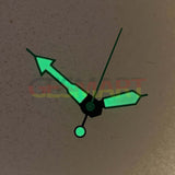 Arrow Shape Red Trim Green Luminous Watch Hands for NH35/NH36/4R/7S Movement