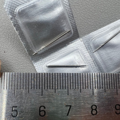 Set of 3 generic watch winding stems for ETA 956.114 and 955.114 movements, compatible accessory.