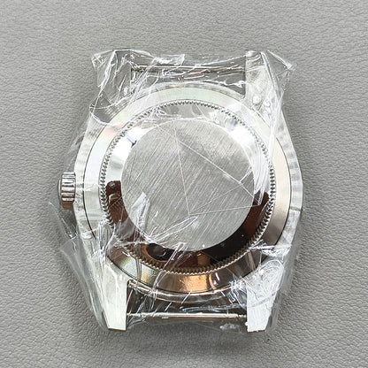 39MM Watch Case Sapphire Glass Oyster Solid Back for Miyota 8215 8205 Movement