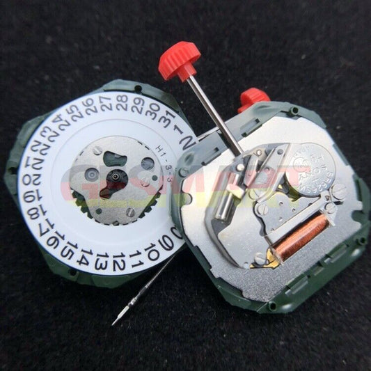 Miyota 2315 Japan Quartz Movement with date display at 3 o'clock, reliable watch accessory.