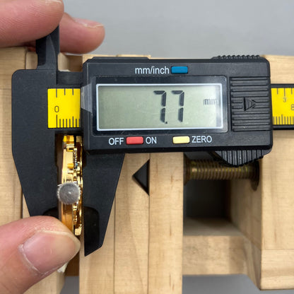 Golden Hollow 32.8mm watch with 7120 automatic mechanical movement, extra-large design.