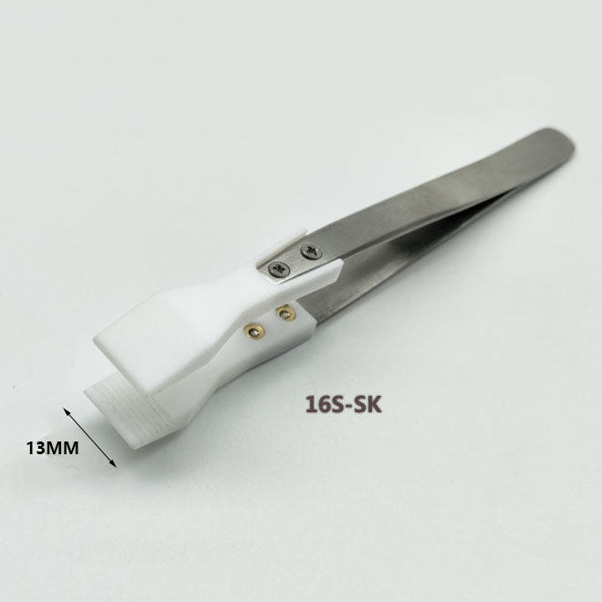 PTFE tweezers, chemical resistant for lab and semiconductor wafer handling tasks