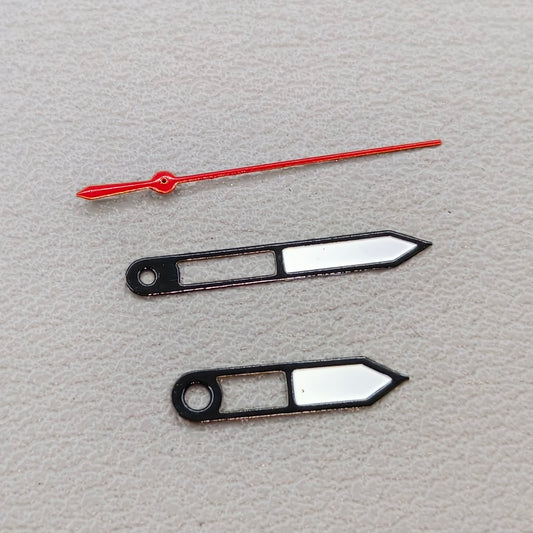2 Sets/Pack Black Trim Red Second Hand Watch Hands for Miyota 2035 Movement