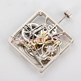 Asian HZ1B01D Silver/Golden/Black Hollow Square Automatic Mechanical Movement