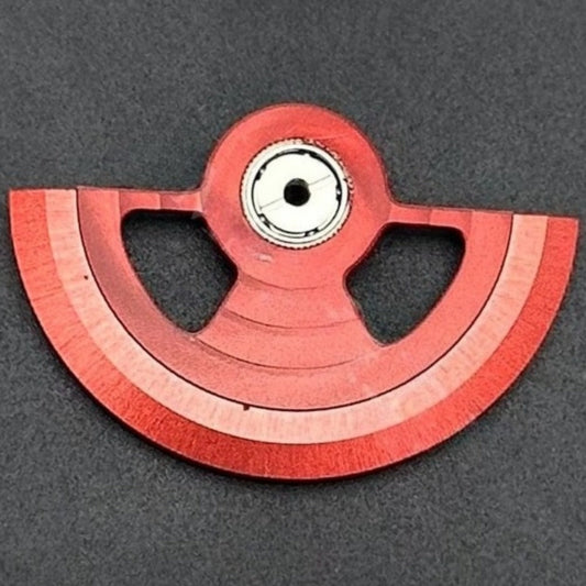 Modified Red Hollow Ripple Rotor Oscillating Weight for NH35 NH36 Movement