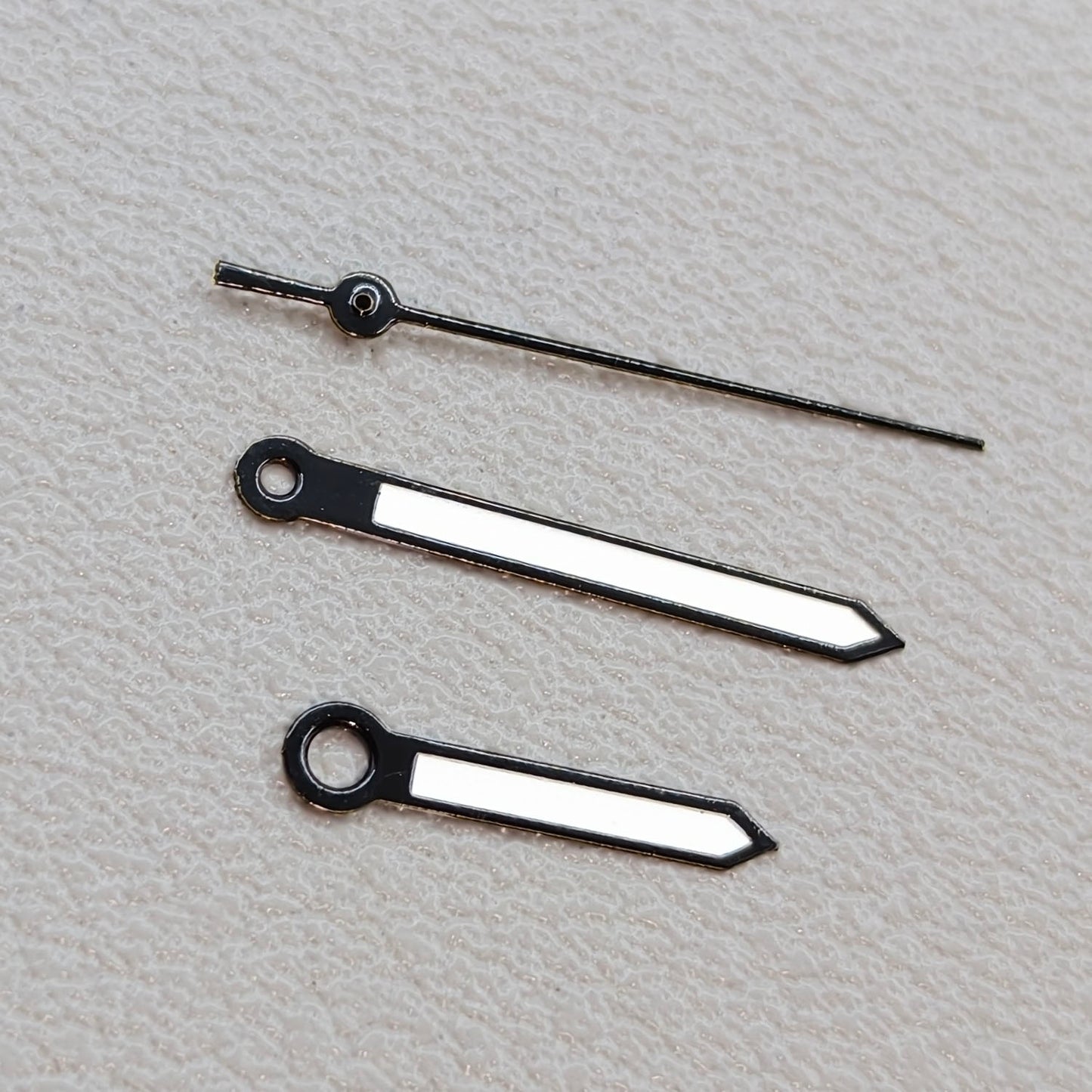 2 Sets/Pack Black Trim Watch Hands for Miyota 2035 Quartz Movement