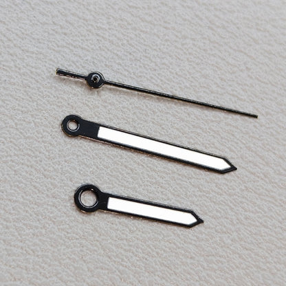 2 Sets/Pack Black Trim Watch Hands for Miyota 2035 Quartz Movement