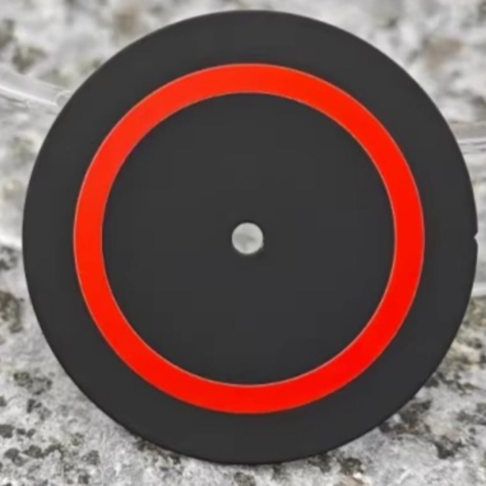 28.5mm black and red circle watch dial for Miyota 8215 8200 movement, durable accessory