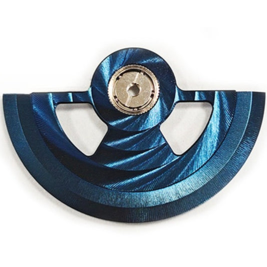 Blue modified hollow rotor oscillating weight for NH35 NH36 watch movement with precision design.